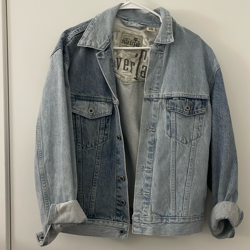 Levi’s silver tab relaxed denim jacket extra small
